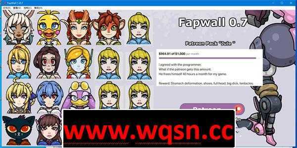 【互动SLG/英文】Fapwall:您的定制专属壁尻RBQ v0.7 英文原版【PC+安卓/100M】 - 造梦少女游戏网-造梦少女游戏造梦少女游戏网
