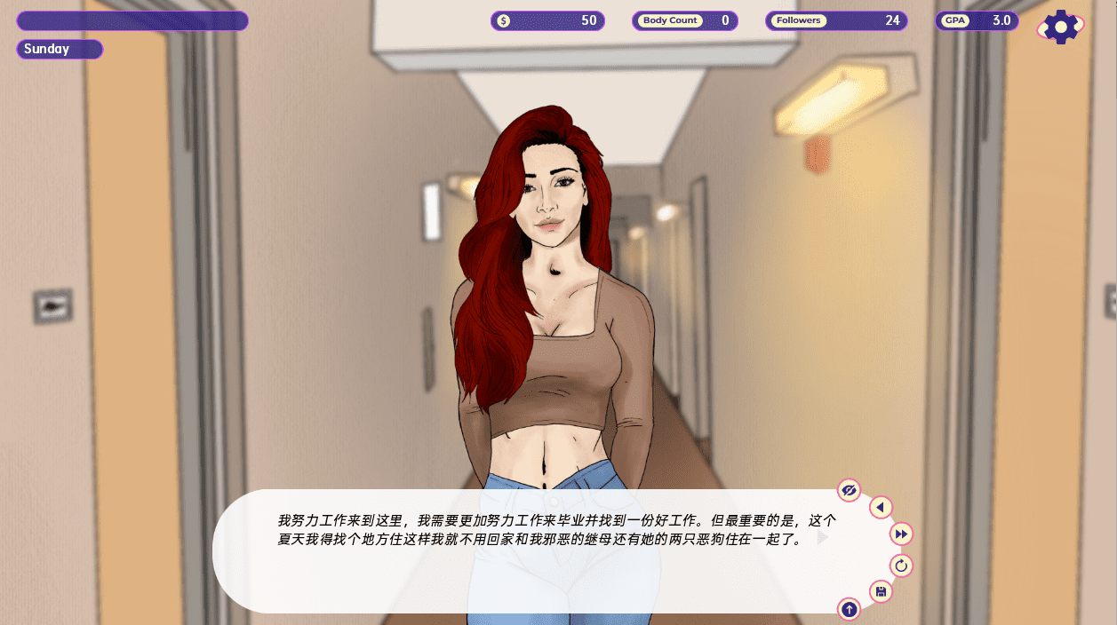 [欧美SLG/汉化] 大学热潮 College Craze v0.6 汉化版 2G-造梦少女游戏造梦少女游戏网