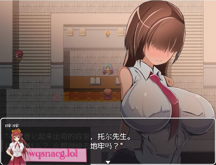 [日系RPG/汉化] 蒙眼女孩给朋友戴绿帽子的故事PC+安卓汉化版500M-造梦少女游戏造梦少女游戏网