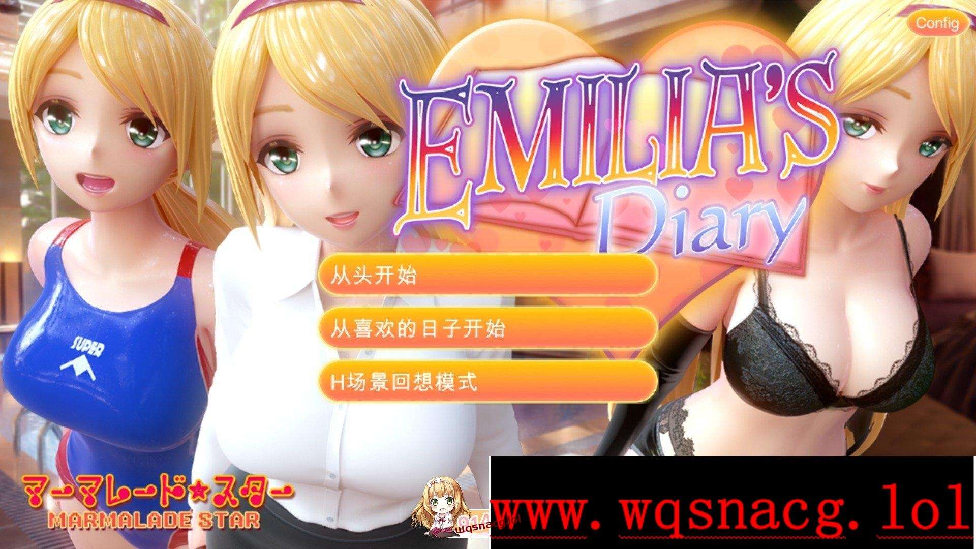 [3D同人/SLG/全动态]艾米莉娅的日记 Emilia's Diary官方中文版★兔女郎6.2G-造梦少女游戏造梦少女游戏网
