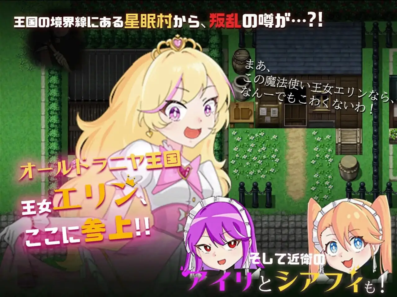[探索RPG] 王女艾琳与洗脑的星眠村 王女エリンと洗脳の星眠村 PC+安卓 AI汉化2G-造梦少女游戏造梦少女游戏网