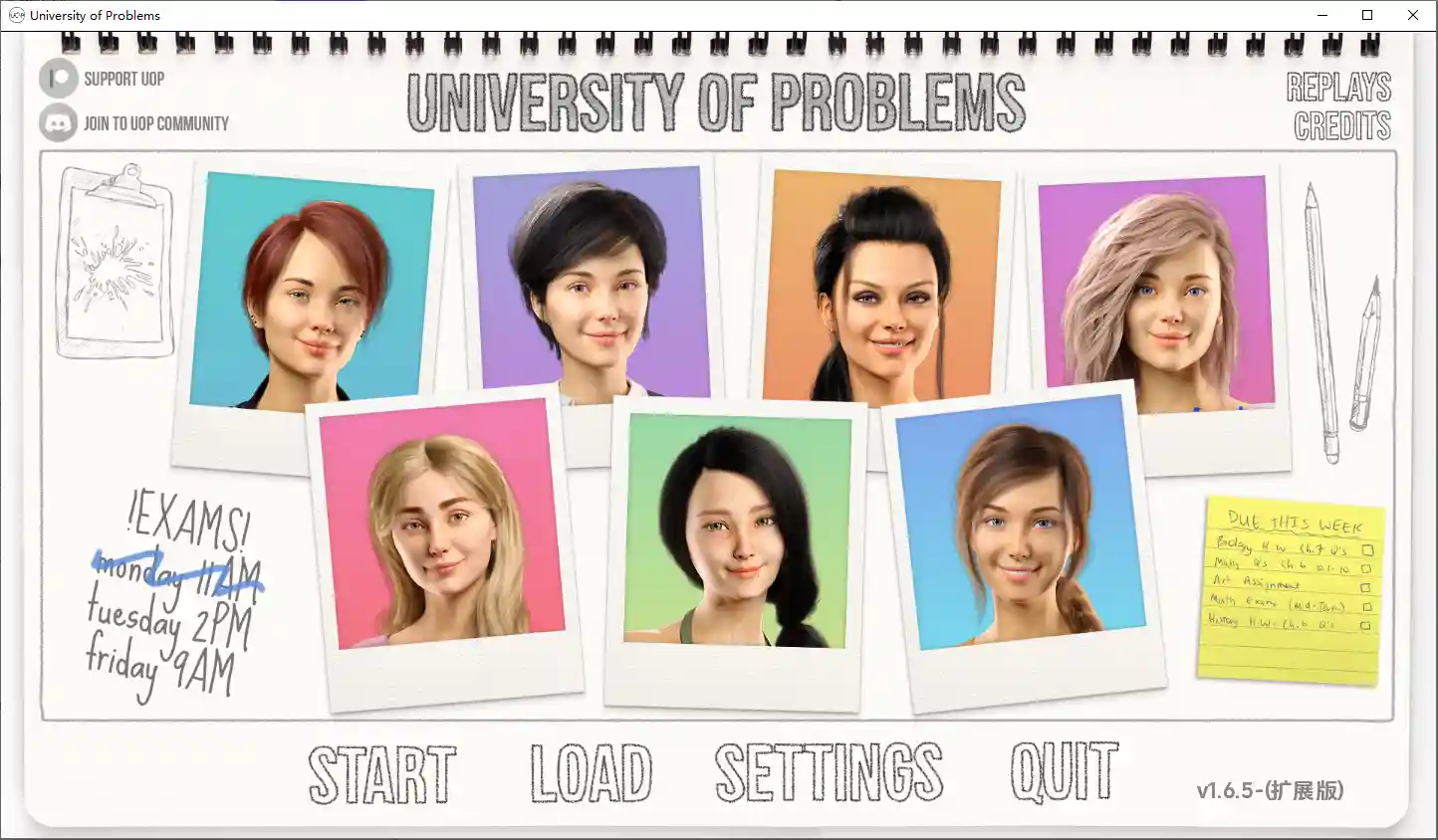 问题大学 学院情缘 University of Problems v1.9.0 Extended PC+安卓-造梦少女游戏造梦少女游戏网