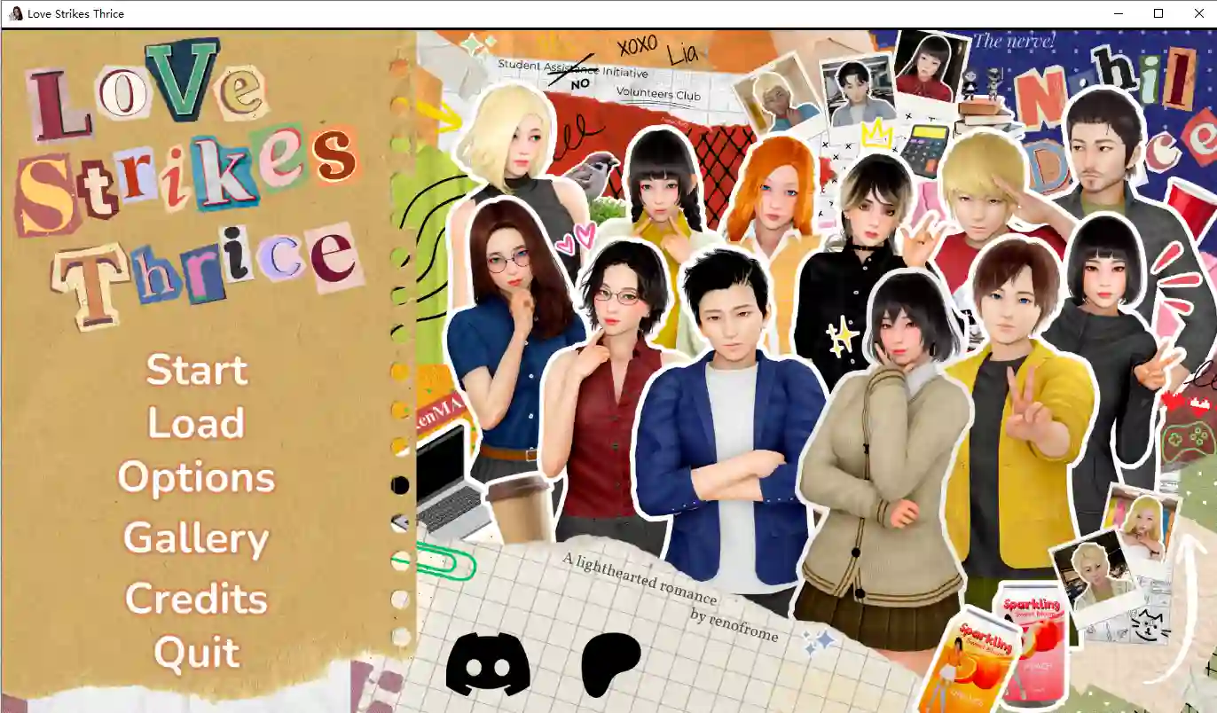 爱情三次降临 Love Strikes Thrice E.1 PC+安卓 AI汉化版-造梦少女游戏造梦少女游戏网